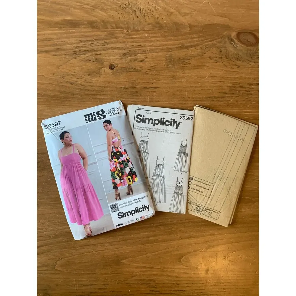 Simplicity Sewing Pattern S9597 Misses' Dress & Jumpsuit by Mimi G US Sz 6-14